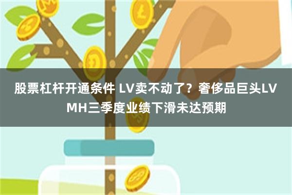 股票杠杆开通条件 LV卖不动了？奢侈品巨头LVMH三季度业绩下滑未达预期